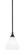 Stem One Light Mini Pendant in Dark Granite (200|23-DG-4761)