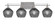 Uptowne Four Light Bathroom Lighting in Aged Silver (200|134-AS-4622)