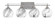 Uptowne Four Light Bathroom Lighting in Aged Silver (200|134-AS-4109)
