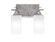 Uptowne Two Light Bathroom Lighting in Aged Silver (200|132-AS-541)