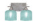 Uptowne Two Light Bathroom Lighting in Aged Silver (200|132-AS-4615)
