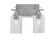 Uptowne Two Light Bathroom Lighting in Aged Silver (200|132-AS-3002)