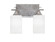 Uptowne Two Light Bath Bar in Aged Silver (200|132-AS-3001)