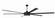 Prost 102 102'' Ceiling Fan in Flat Black (46|PRT102FB6)