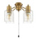 Light Kit-Armed LED Fan Light Kit in Satin Brass (46|LK403107-SB-LED)