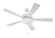 Eos 3 Light Bowl 52'' Ceiling Fan in White (46|ECF111W5-WWOK)