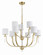 Fortuna Nine Light Chandelier in Satin Brass (46|58229-SB)