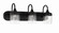 Wrenn Three Light Vanity in Flat Black (46|58103-FB)