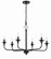 Jolenne Six Light Chandelier in Flat Black (46|57026-FB)