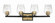 Avante Grand Four Light Vanity in Flat Black/Satin Brass (46|56904-FBSB)