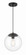 Gaze One Light Pendant in Flat Black (46|56891-FB)