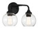 Glenda Two Light Vanity in Flat Black (46|56202-FB)
