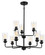 Stowe Nine Light Chandelier in Flat Black (46|56029-FB)