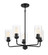 Stowe Five Light Chandelier in Flat Black (46|56025-FB)