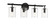 Hailie Four Light Vanity in Flat Black (46|55604-FB)