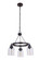Foxwood Three Light Chandelier in Flat Black / Dark Teak (46|53623-FBDT)