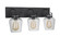 Trystan Three Light Vanity in Flat Black (46|53503-FB)