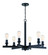 Chicago Six Light Chandelier in Flat Black (46|53126-FB)