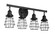 Thatcher Four Light Vanity in Flat Black (46|50604-FB)