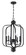 Bolden Six Light Foyer Pendant in Flat Black (46|50536-FB)