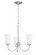 Gwyneth Three Light Chandelier in Brushed Polished Nickel (46|50423-BNK-WG)