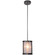 Danbury One Light Mini Pendant in Matte Black (46|36791-MBK)