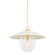 Ressi One Light Pendant in Aged Brass/Soft Cream (428|H926701L-AGB/SCR)