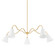 Onda Five Light Chandelier in Aged Brass (428|H699805-AGB)