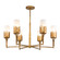 Sawgrass Six Light Chandelier in Gold Leaf (175|CH20319G-6)