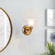 Lemoine One Light Bath in Gold Leaf (175|BB1114G-1)