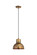 Downtown Urban One Light Mini Pendant in Burnt Copper (405|650-1P-BC-7)