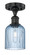 Edison One Light Semi-Flush Mount in Matte Black (405|616-1F-BK-G559-5BL)