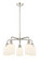 Ballston Five Light Chandelier in Polished Nickel (405|516-5CR-PN-G559-5GWH)
