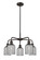 Downtown Urban Five Light Chandelier in Oil Rubbed Bronze (405|516-5CR-OB-G559-5SM)