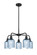 Downtown Urban Five Light Chandelier in Matte Black (405|516-5CR-BK-G559-5BL)