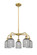 Downtown Urban Five Light Chandelier in Brushed Brass (405|516-5CR-BB-G559-5SM)