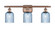 Ballston Three Light Bath Vanity in Antique Copper (405|516-3W-AC-G559-5BL)