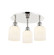 Downtown Urban Three Light Flush Mount in Polished Nickel (405|516-3C-PN-G559-5GWH)