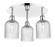 Downtown Urban Three Light Flush Mount in Polished Chrome (405|516-3C-PC-G559-5SDY)