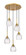 Downtown Urban Five Light Pendant in Brushed Brass (405|323-5P-BB-G323-6CL)
