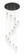 Downtown Urban 13 Light Pendant in Brushed Satin Nickel (405|132BK-B-13P-SN-G434-12CL)