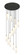 Downtown Urban 13 Light Pendant in Brushed Brass (405|132BK-B-13P-BB-G434-12WH)