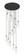 Downtown Urban 13 Light Pendant in Brushed Brass (405|132BK-B-13P-BB-G434-12SDY)