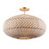 Zanzibar Four Light Flush Mount in Soft Gold (60|ZAN-9014-SG_CEILING)
