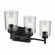 Shailene Three Light Bath in Black (12|45574BKCLR)