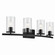 Crosby Four Light Bath in Black (12|45498BKCLR)