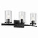 Crosby Three Light Bath in Black (12|45497BKCLR)