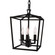 Cage Three Light Pendant in Matte Black (45|1084-MB-NG)