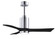Patricia-3 42'' Ceiling Fan in Polished Chrome (101|PA3-CR-BK-42)