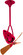 Jarold Direcional 16'' Ceiling Fan in Rubi (101|JD-RED-WD)